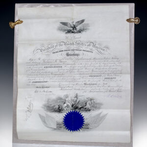 Ulysses S. Grant Signed Naval Commission.