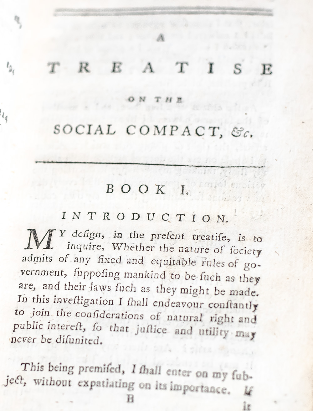 A Treatise on the Social Compact: or The Principles of Politic Law.