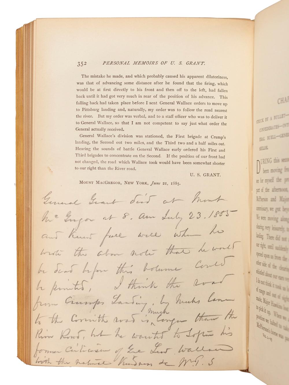 General William Tecumseh Sherman's Annotated Personal Memoirs of U.S. Grant.