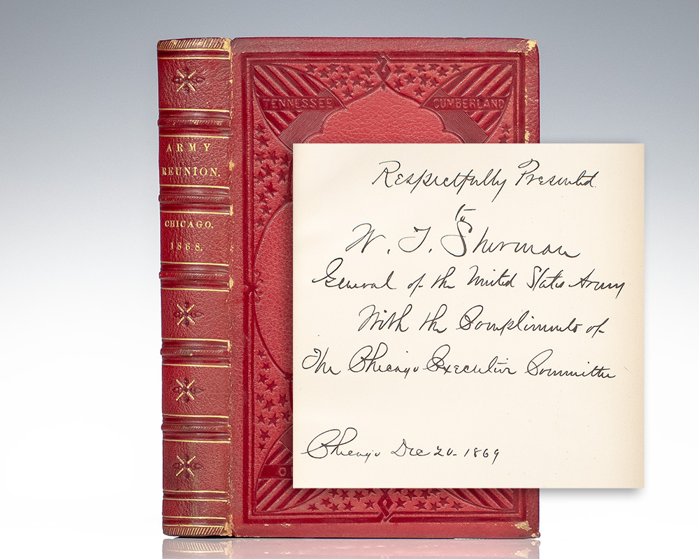 First edition of The Army Reunion from the library of William Tecumseh Sherman