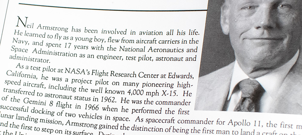 Neil Armstrong Signed Photograph.