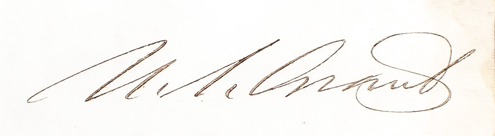 Presidential Autograph Album Containing the Signatures of Andrew Johnson, Abraham Lincoln, Ulysses S. Grant and Others.