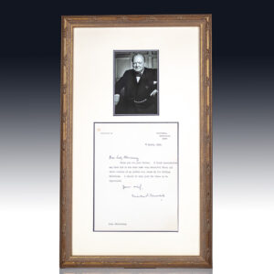 Winston S. Churchill Typed Letter Signed.