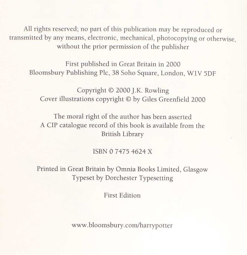 Harry Potter and the Goblet Of Fire.