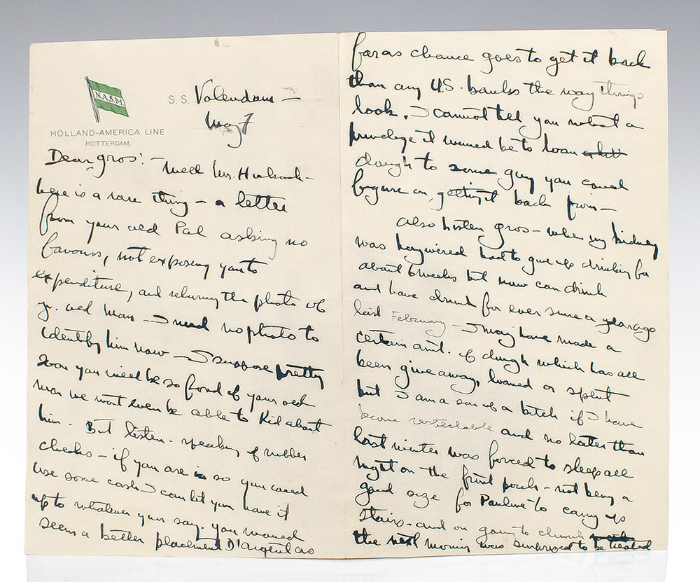 Ernest Hemingway Autograph and Typed Signed Letter Collection.