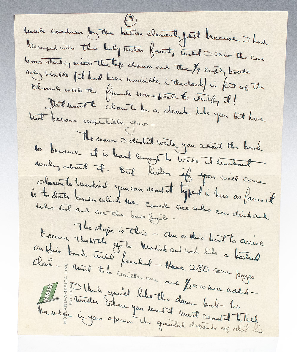 Ernest Hemingway Autograph and Typed Signed Letter Collection.