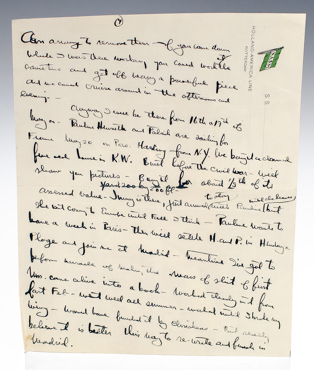 Ernest Hemingway Autograph and Typed Signed Letter Collection.