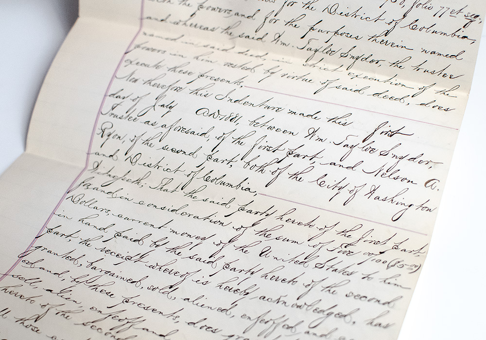 Frederick Douglass Document Signed.