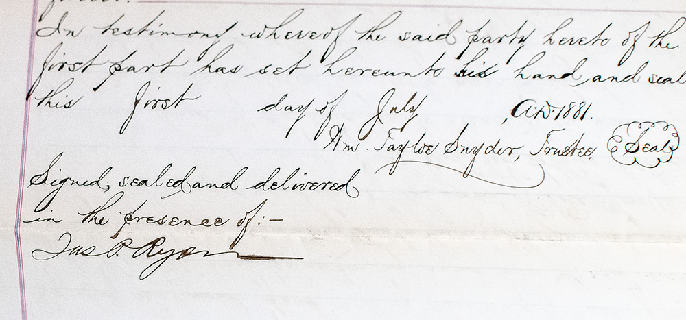 Frederick Douglass Document Signed.