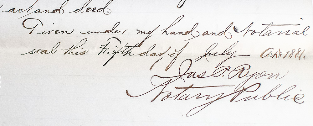 Frederick Douglass Document Signed.