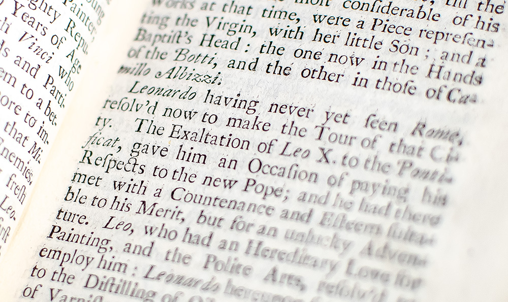 A Treatise of Painting by Leonardo da Vinci. Translated from The Original Italian, And adorn'd with a great Number of Cuts: To which is prefix'd The Author's Life; Done from the Last Edition of the French.