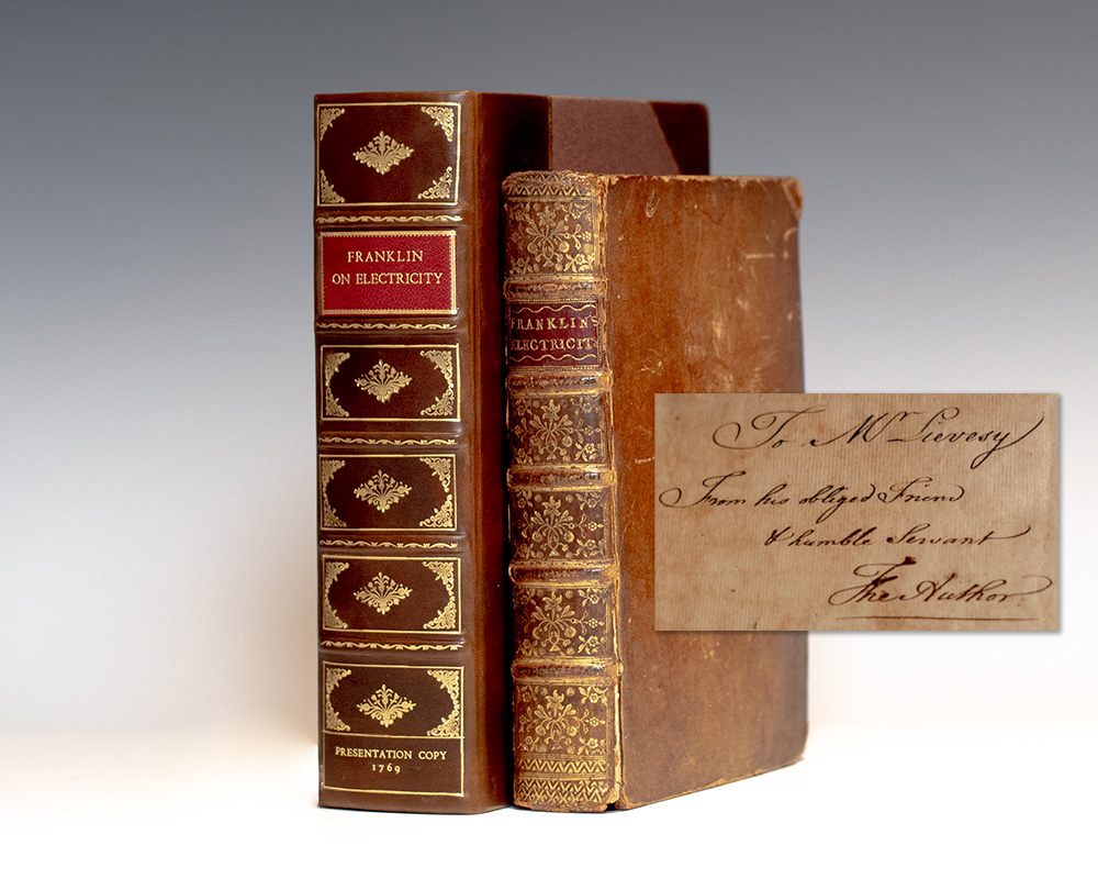 Experiments and Observations on Electricity, Made at Philadelphia in America, by Benjamin Franklin, L.L.D. and F.R.S. To which are added, Letters and Papers on Philosophical Subjects. The Whole corrected, methodized, improved, and now first collected into one Volume, and Illustrated with Copper Plates.