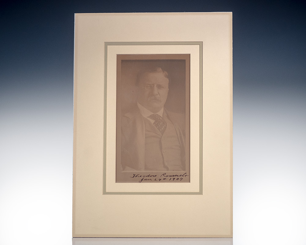 Theodore Roosevelt Signed Photograph.