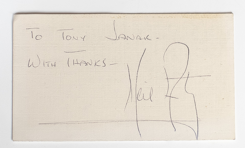 Neil Armstrong, Buzz Aldrin, and Michael Collins Inscribed Cards.