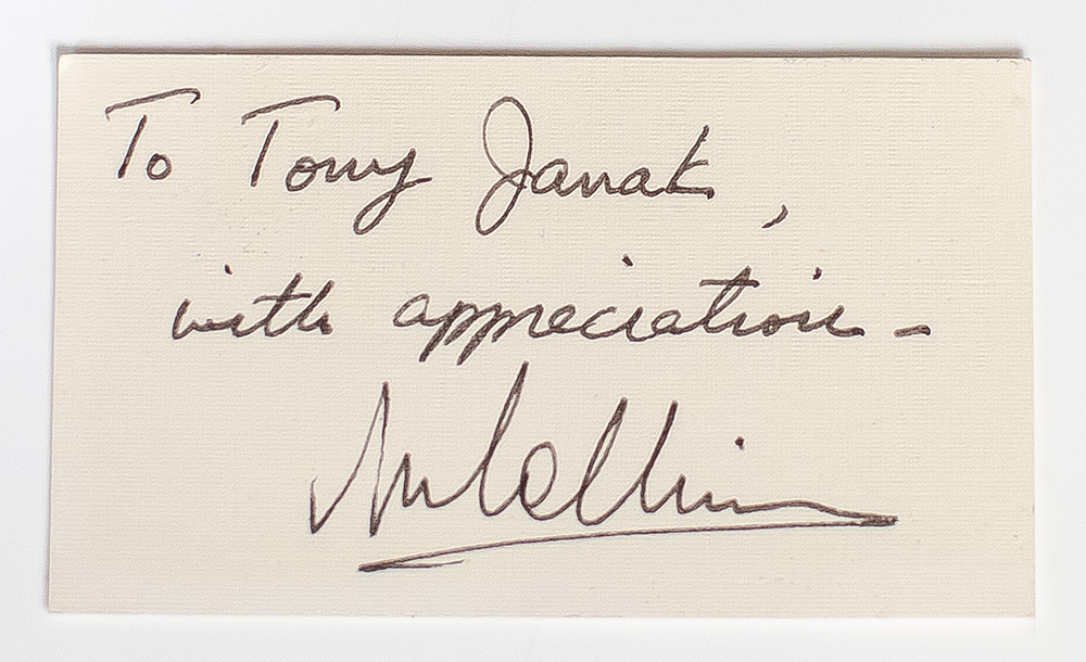 Neil Armstrong, Buzz Aldrin, and Michael Collins Inscribed Cards.