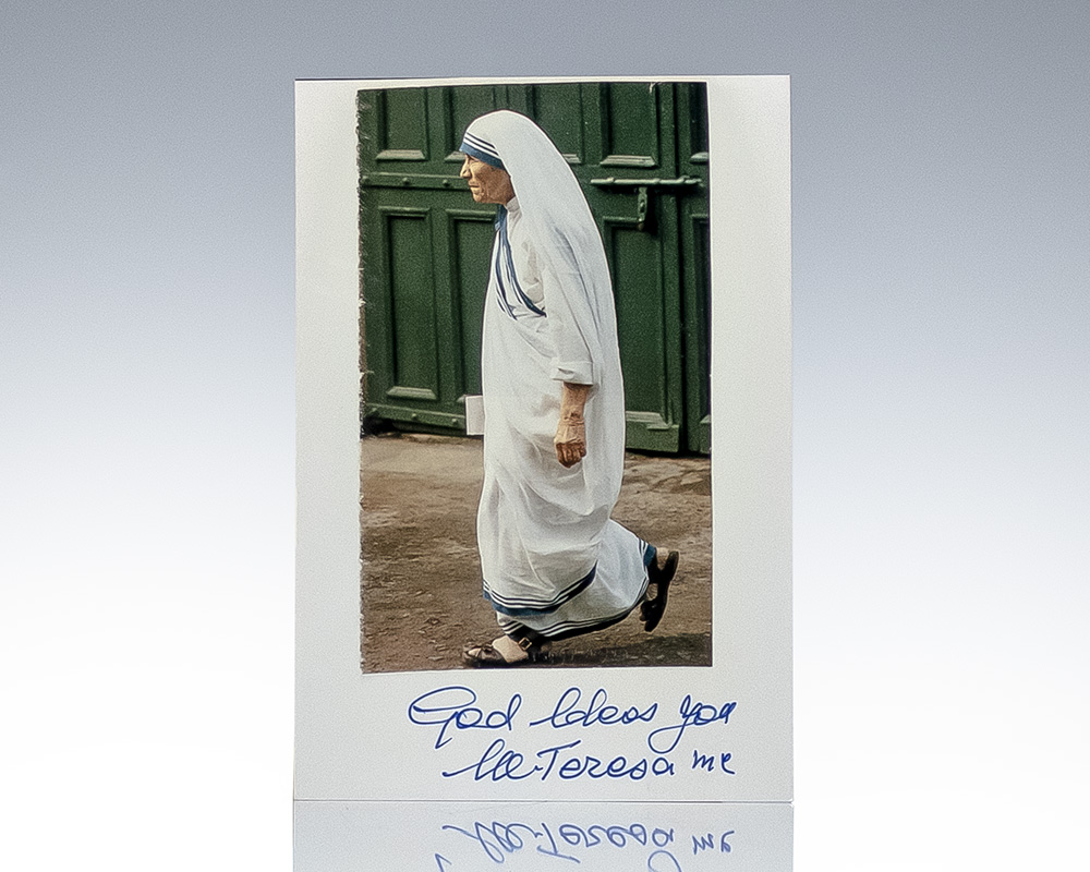 Mother Teresa Signed Photograph.