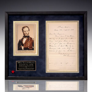 William T. Sherman Autograph Letter Signed.
