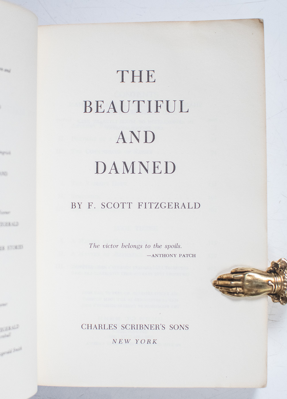 The Beautiful and Damned.