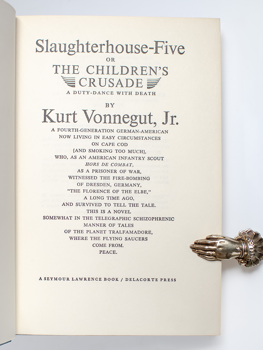 Slaughterhouse-Five, or The Children’s Crusade, A Duty-Dance With Death.