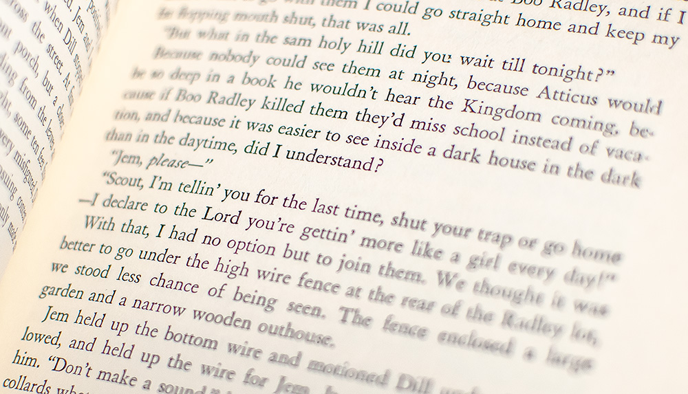 To Kill A Mockingbird.