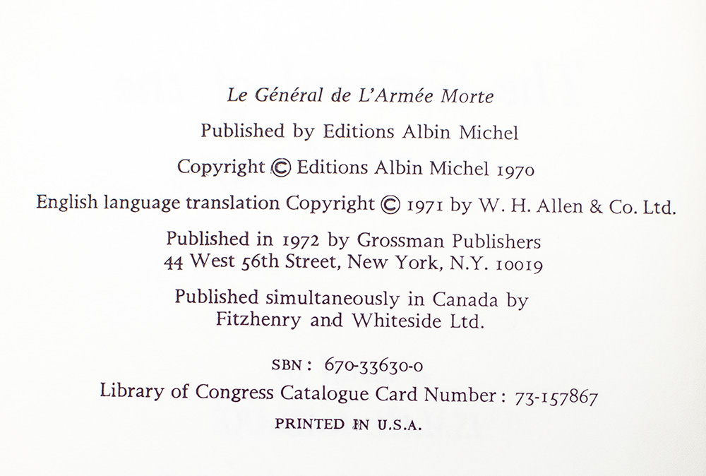 The General of the Dead Army.