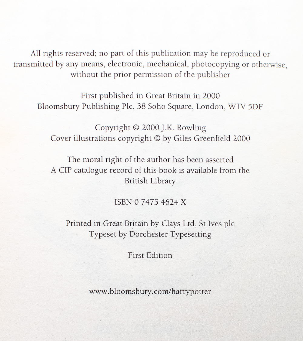 Harry Potter and the Goblet Of Fire.