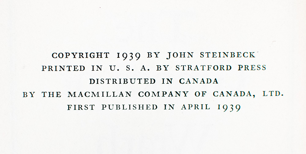 The Grapes of Wrath.