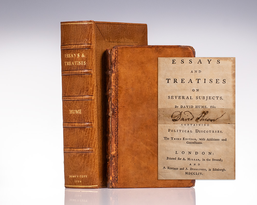 Essays and Treatises on Several Subjects: Containing Political Discourses.