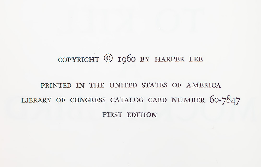 To Kill A Mockingbird.