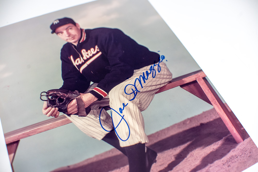 Joe DiMaggio Signed Photograph.