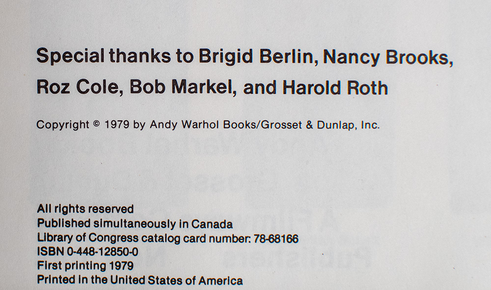 Andy Warhol's Exposures.