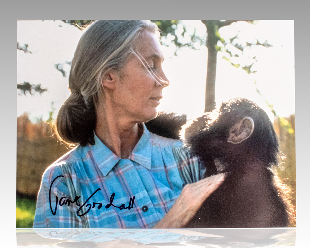 Jane Goodall Signed Photograph.