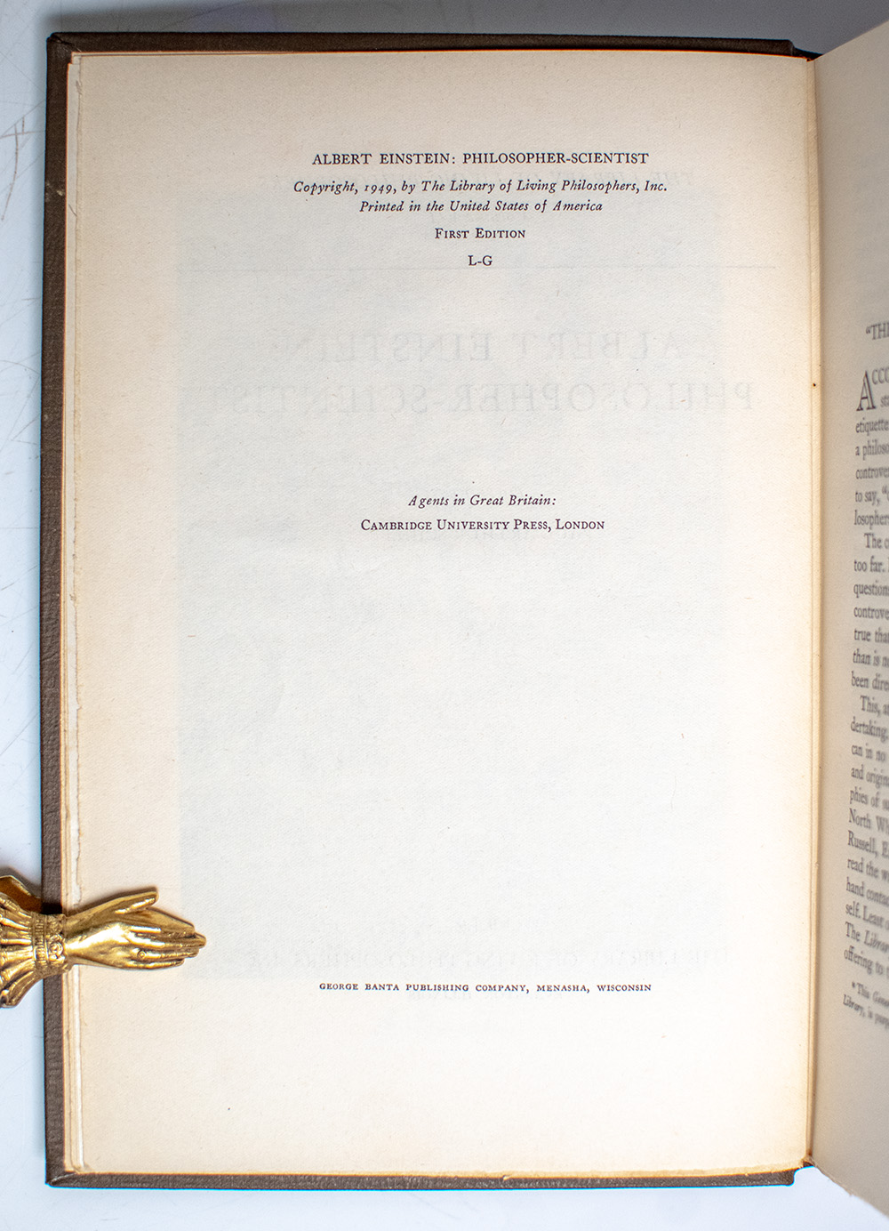 Albert Einstein: Philosopher-Scientist.