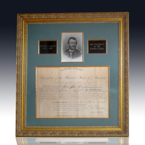 Ulysses S. Grant Signed Presidential Appointment.