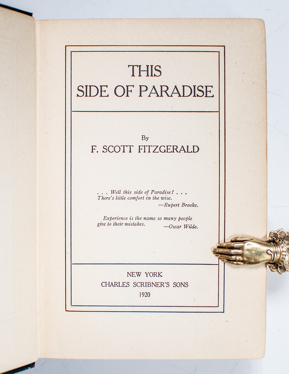 This Side of Paradise.