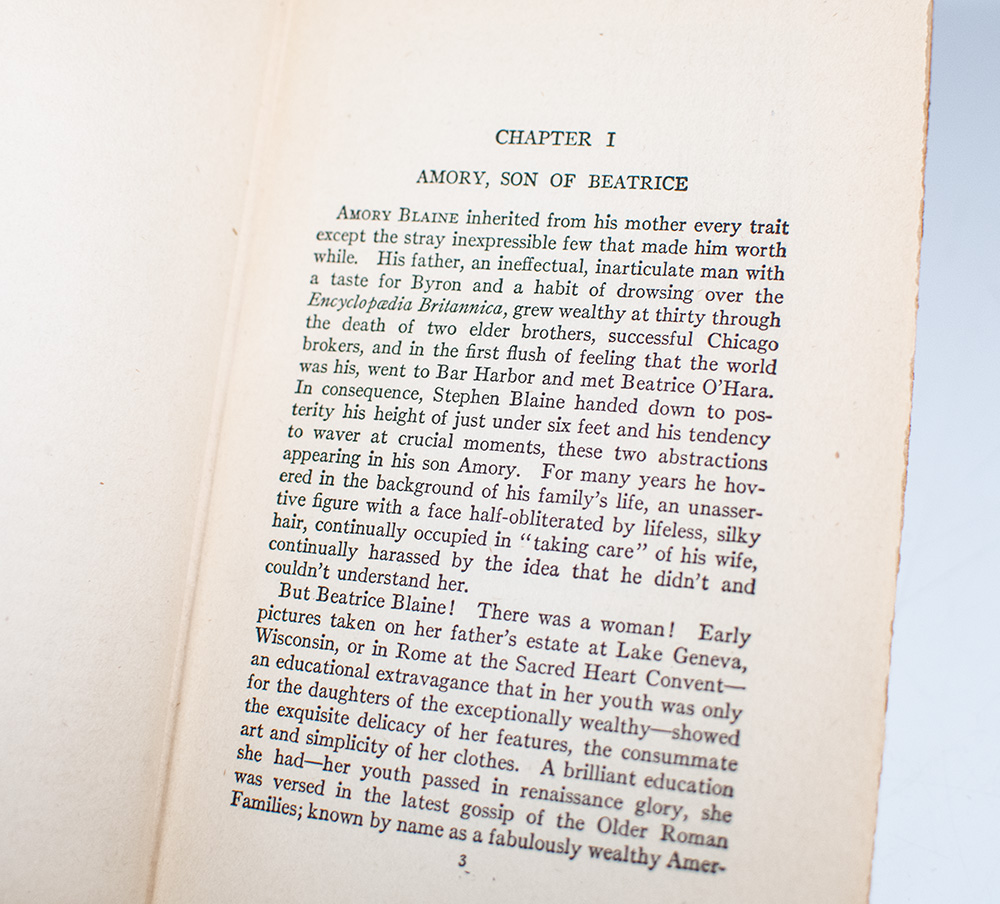 This Side of Paradise.