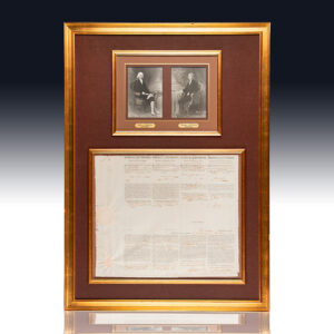 Thomas Jefferson and James Madison Signed Ship's Passport.