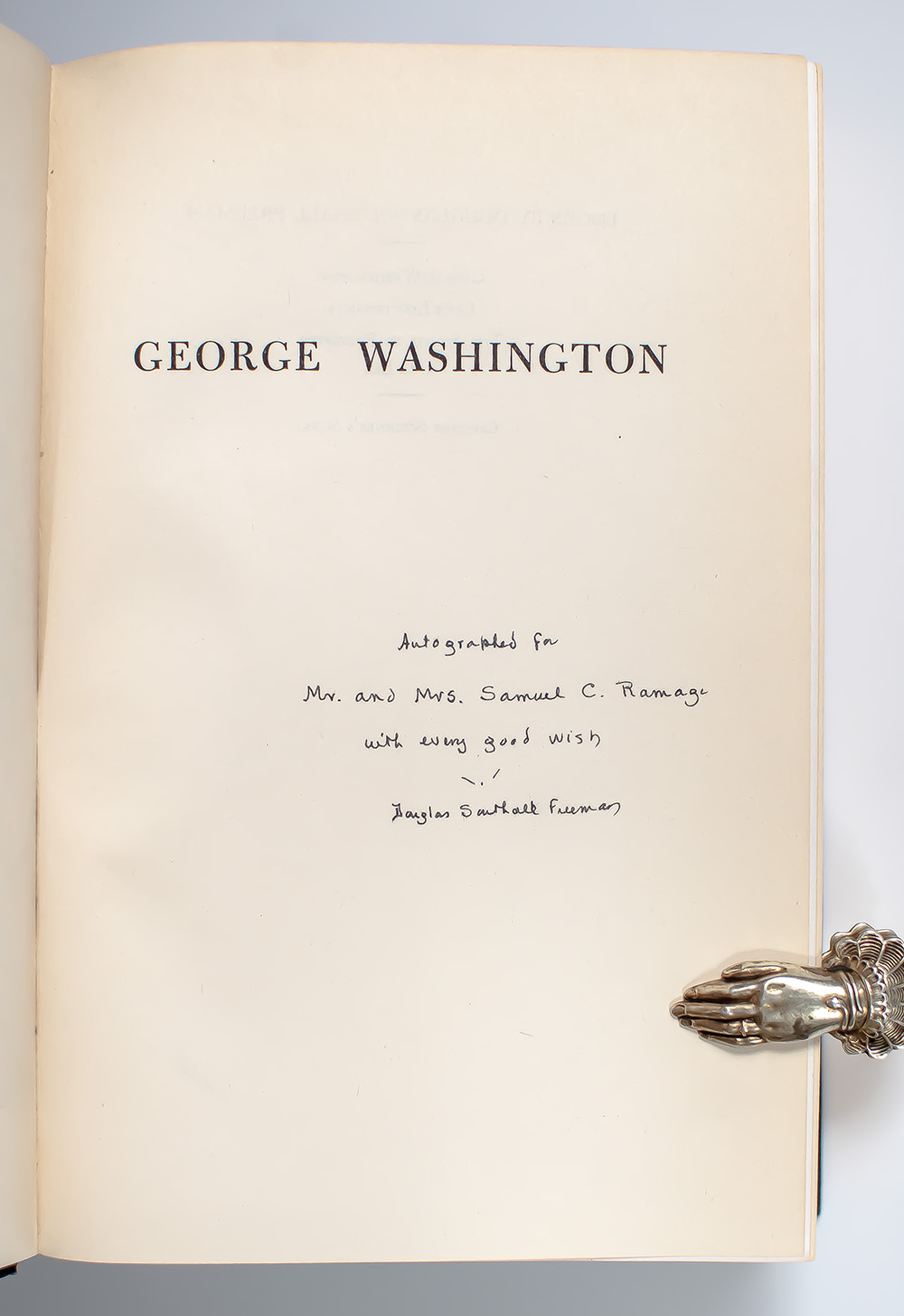George Washington: A Biography.