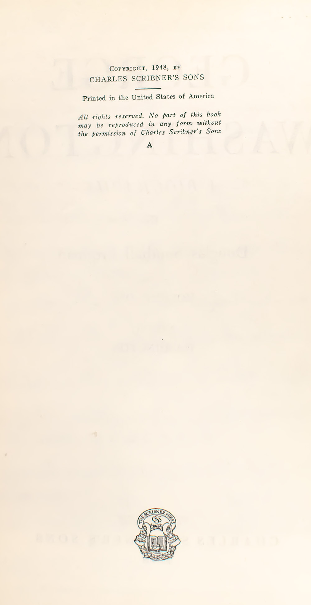 George Washington: A Biography.