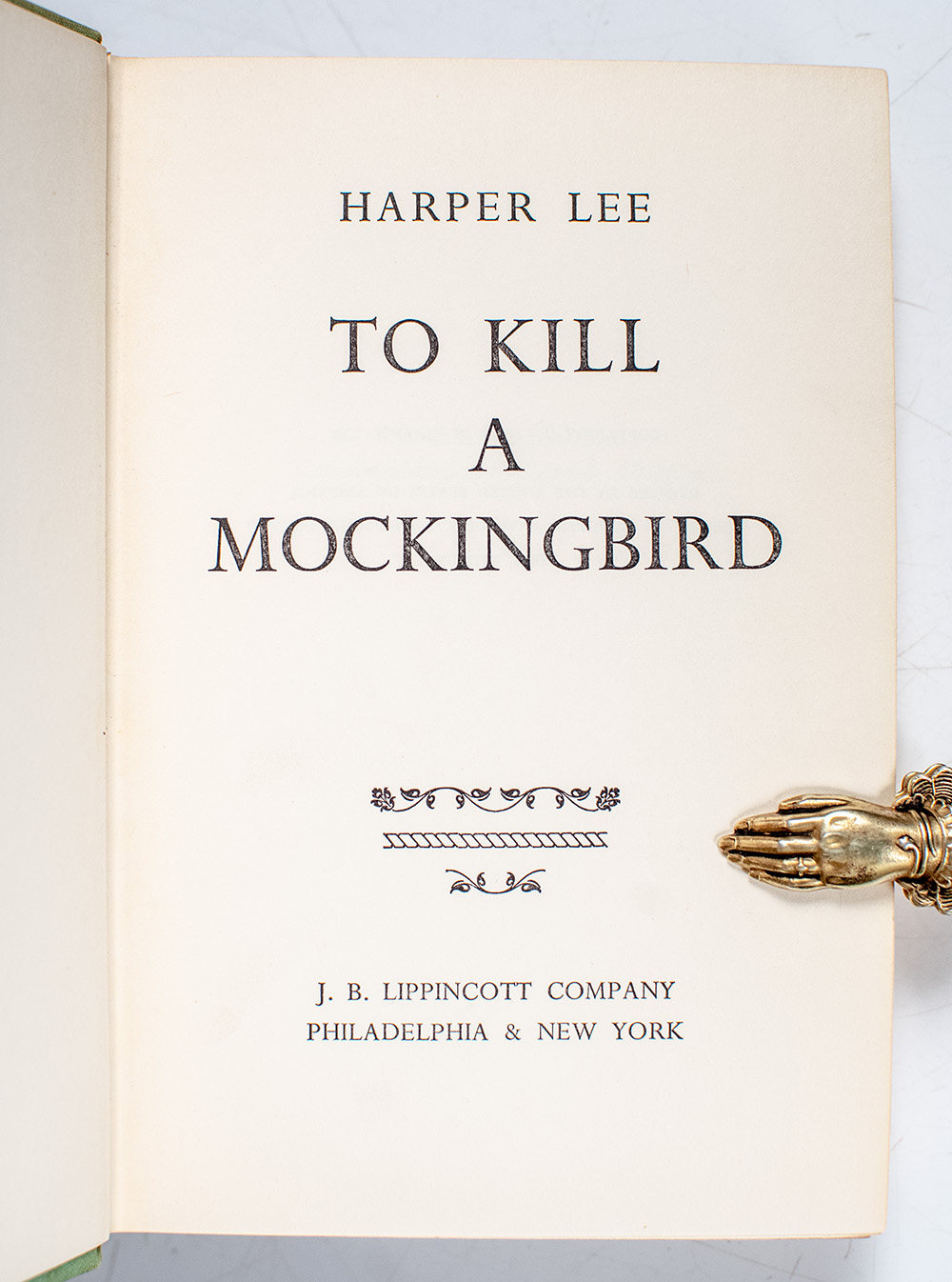 To Kill A Mockingbird.