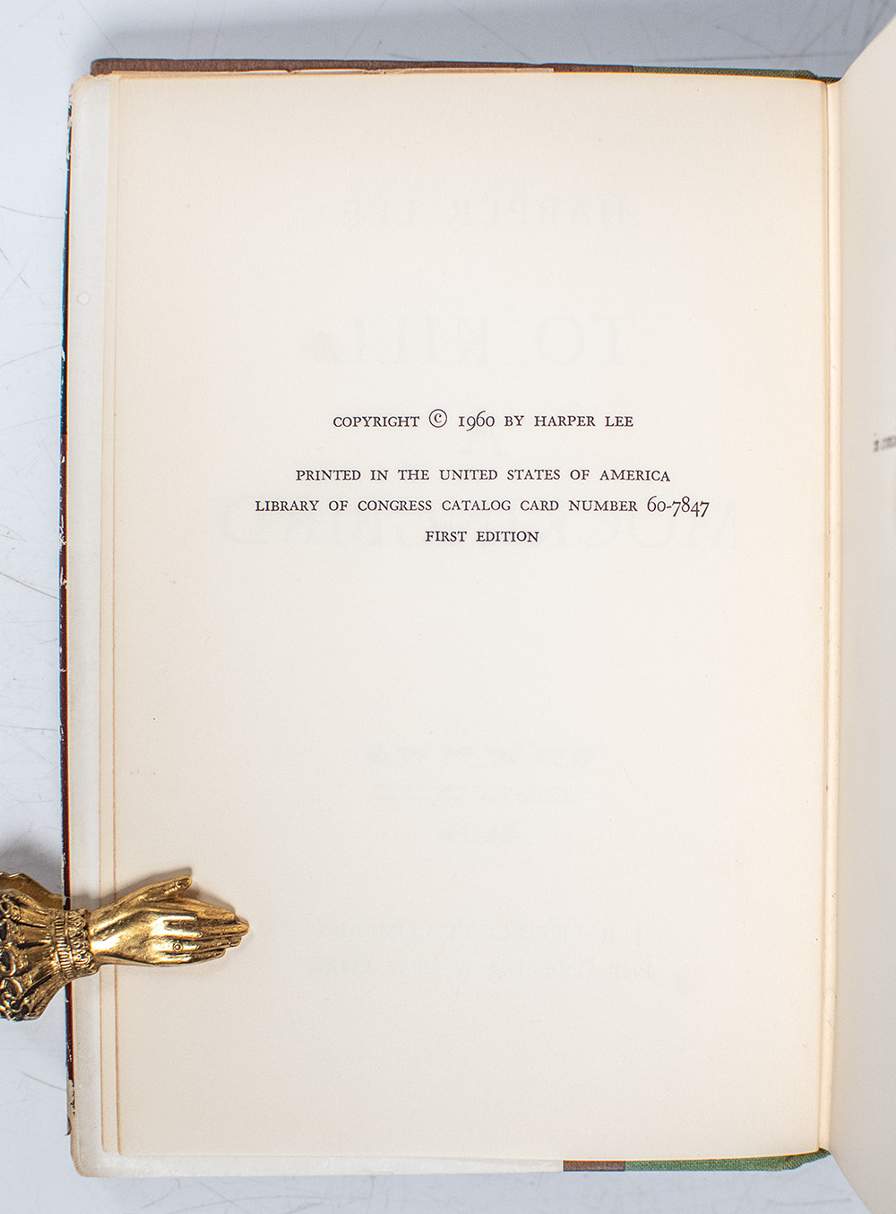 To Kill A Mockingbird.