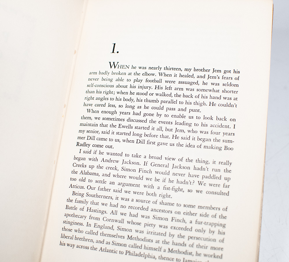 To Kill A Mockingbird.