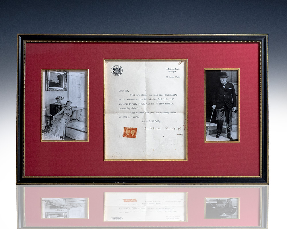 Winston Churchill World War II-Dated Typed Letter Signed.