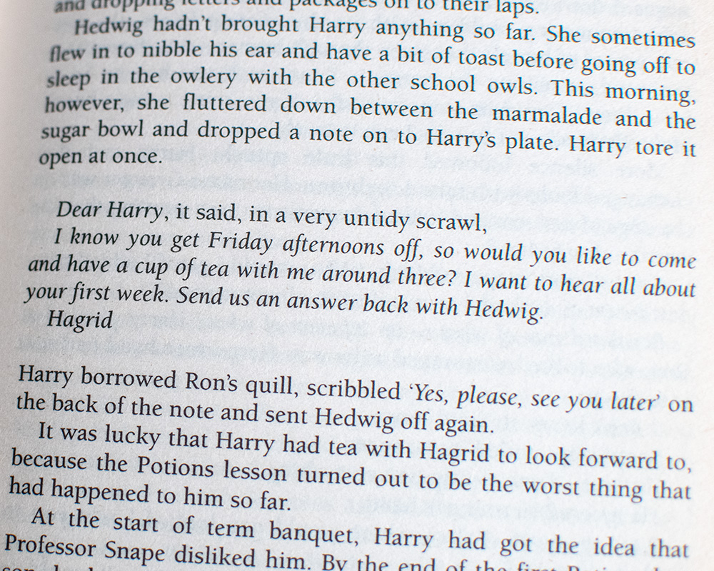 Harry Potter and the Philosopher’s Stone.