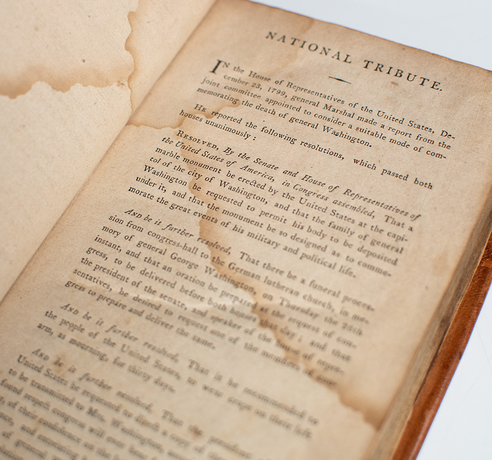The Washingtoniana: Containing a Sketch of the Life and Death of the Late Gen. George Washington: With a Collection of Elegant Eulogies, Orations, Poems, &c. Sacred to His Memory.