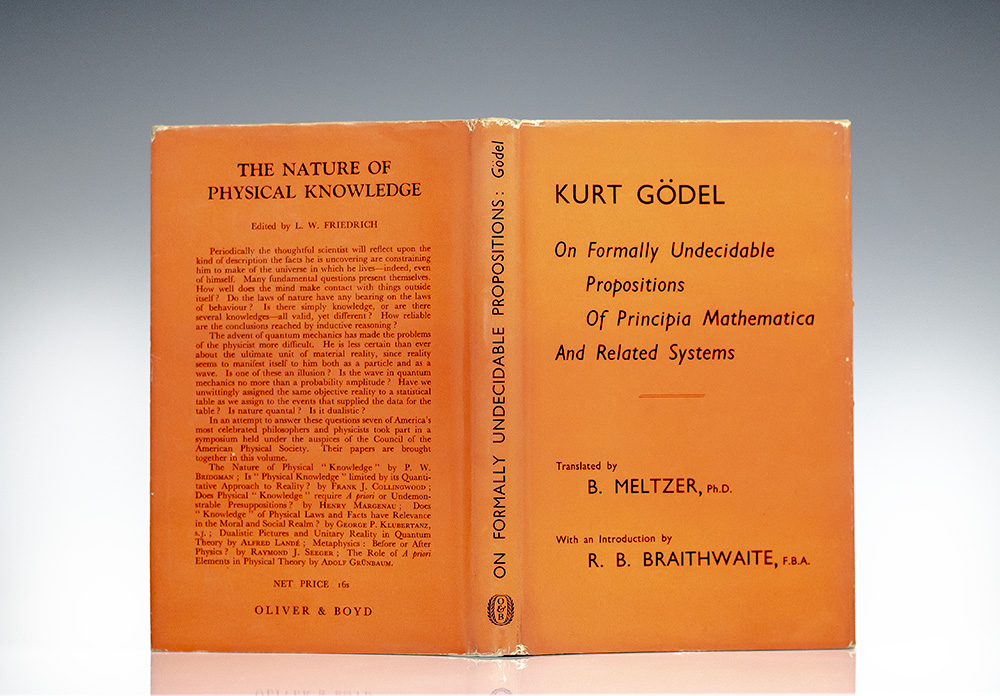 On Formally Undecidable Propositions of Principia Mathematica and Related Systems.
