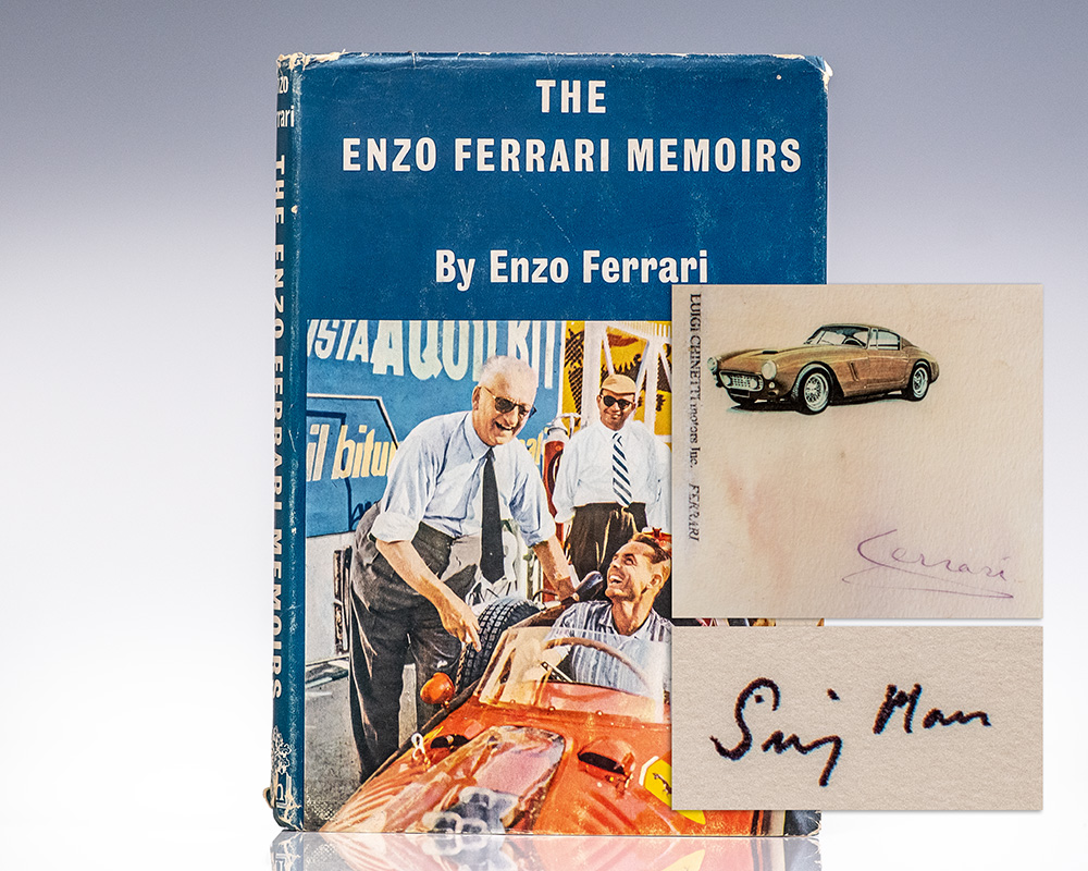The Enzo Ferrari Memoirs. [with] Enzo Ferrari Signed Brochure].