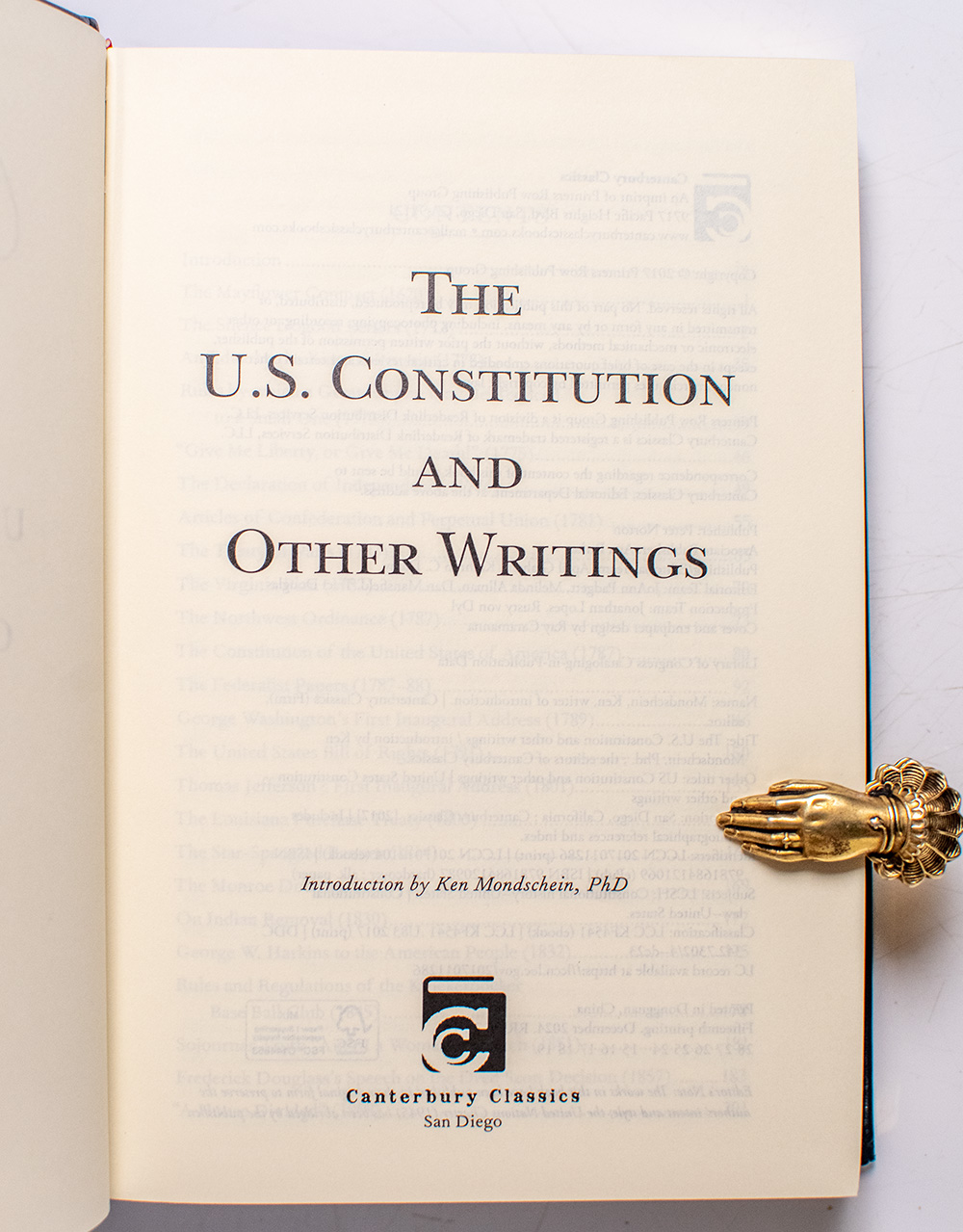 U.S. Constitution and Other Writings.