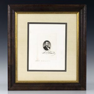 Ulysses S. Grant Signed Engraving.