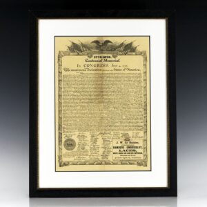 Declaration of Independence Centennial Memorial Broadside.